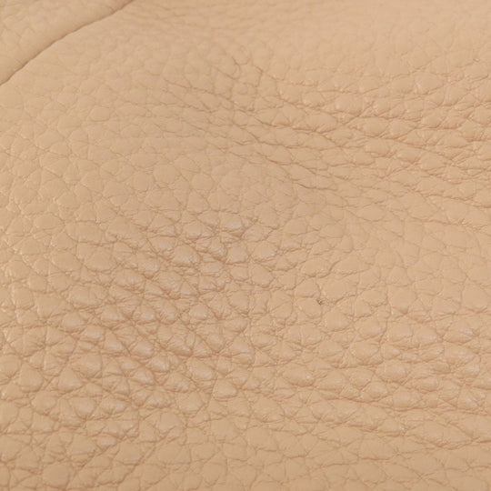 COACH Handbag F36675 leather beige 2WAY Women Used Authentic