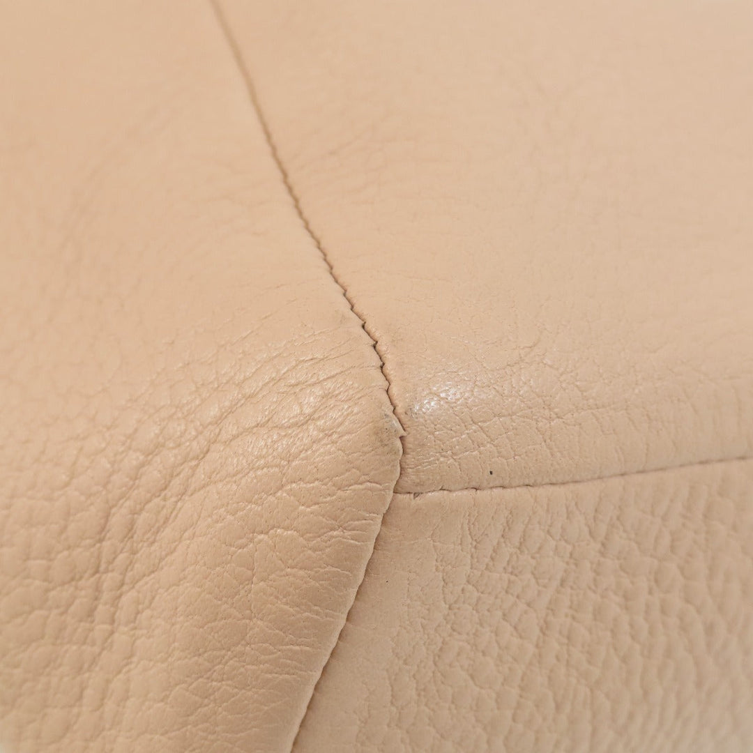 COACH Handbag F36675 leather beige 2WAY Women Used Authentic