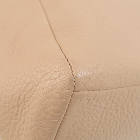 COACH Handbag F36675 leather beige 2WAY Women Used Authentic