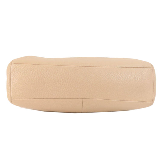 COACH Handbag F36675 leather beige 2WAY Women Used Authentic