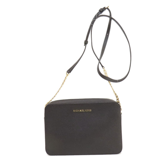 MICHAEL KORS Shoulder Bag PVC black logoMetal Women Used Authentic