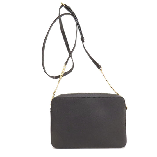 MICHAEL KORS Shoulder Bag PVC black logoMetal Women Used Authentic
