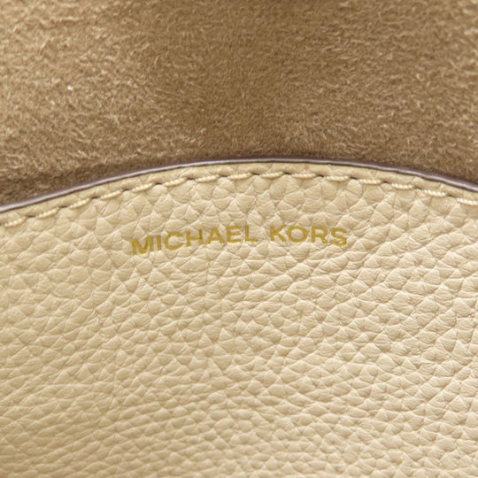 MICHAEL KORS Handbag leather beige 2WAY