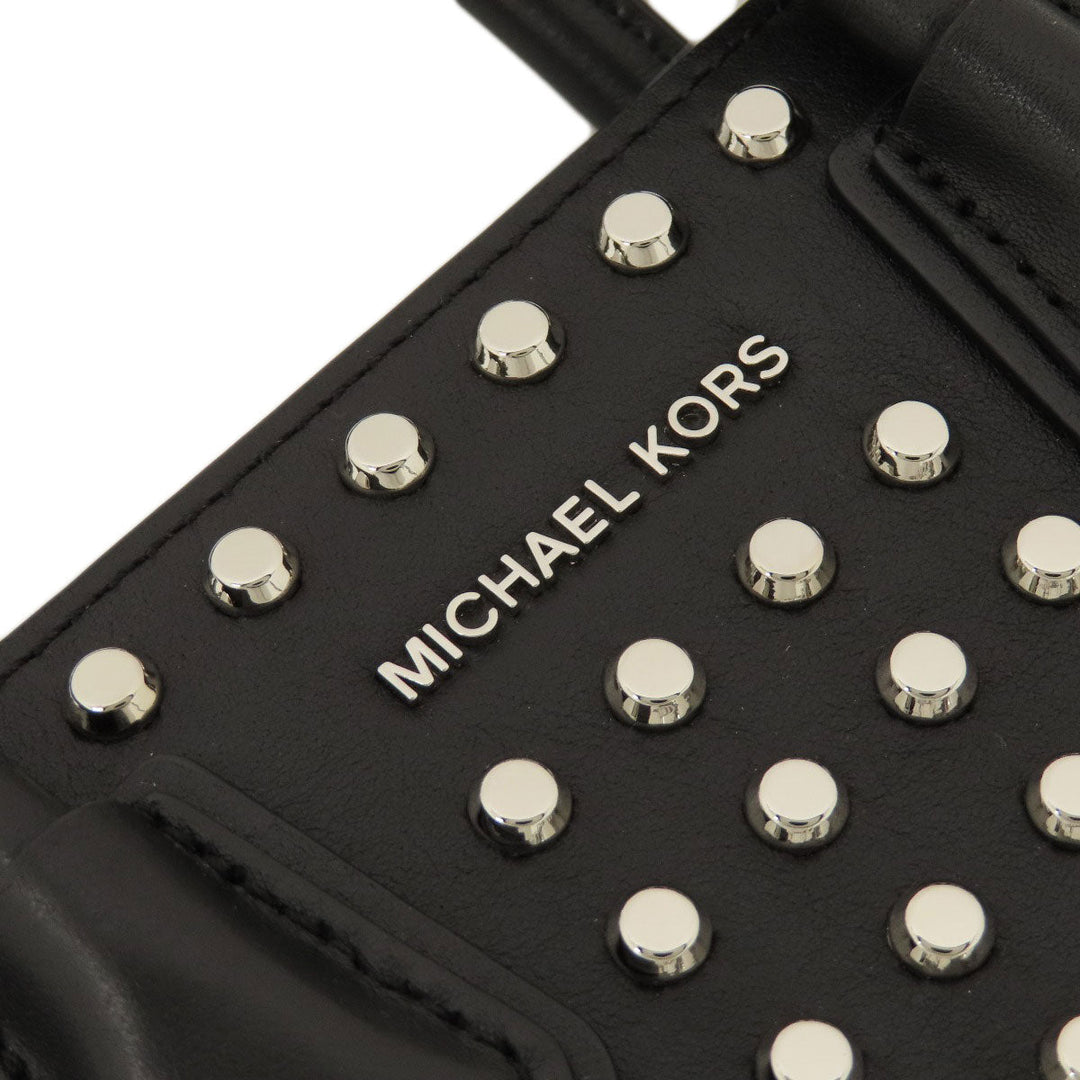 MICHAEL KORS Handbag leather black 2WAY Women Used Authentic