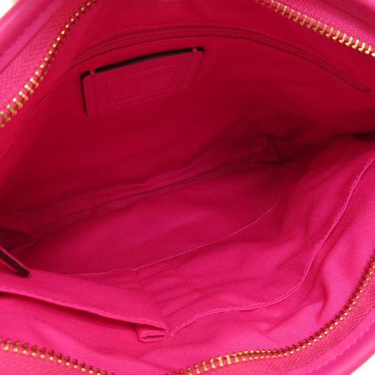 COACH Shoulder Bag F23866 PVC, Leather Brown Long Shoulder Signature Women Used Authentic