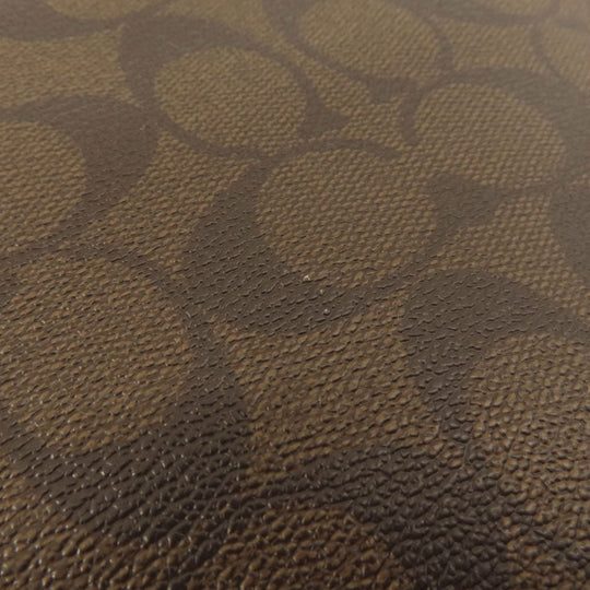 COACH Shoulder Bag F23866 PVC, Leather Brown Long Shoulder Signature Women Used Authentic