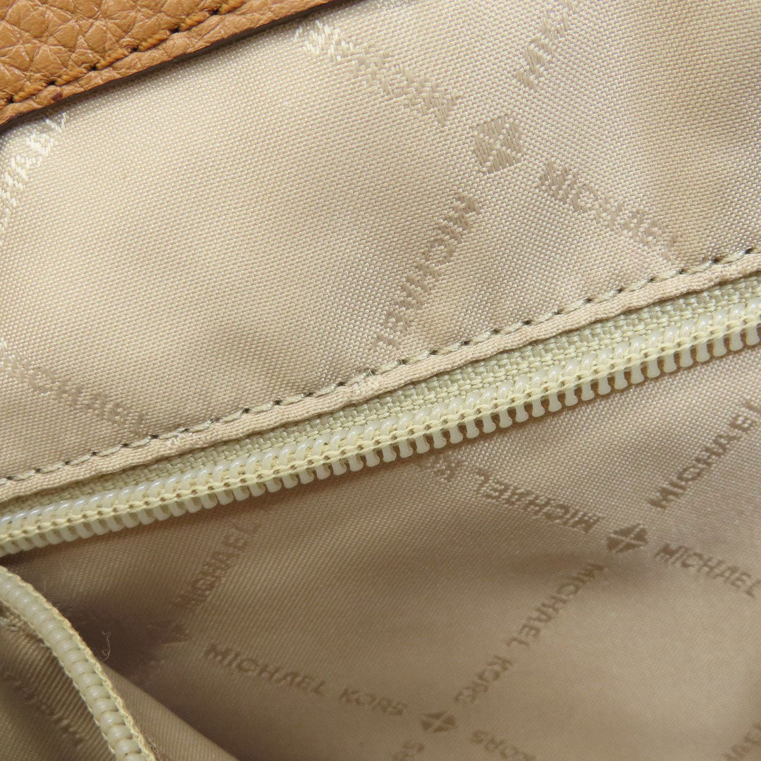 MICHAEL KORS Tote Bag Leather, Coated Canvas white MK signature Women Used Authentic