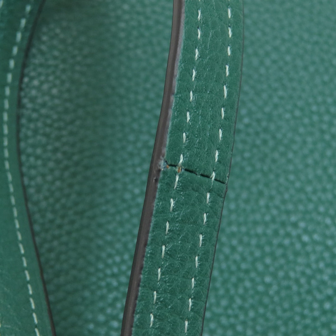 COACH Handbag 79316 leather green 2WAY Women Used Authentic