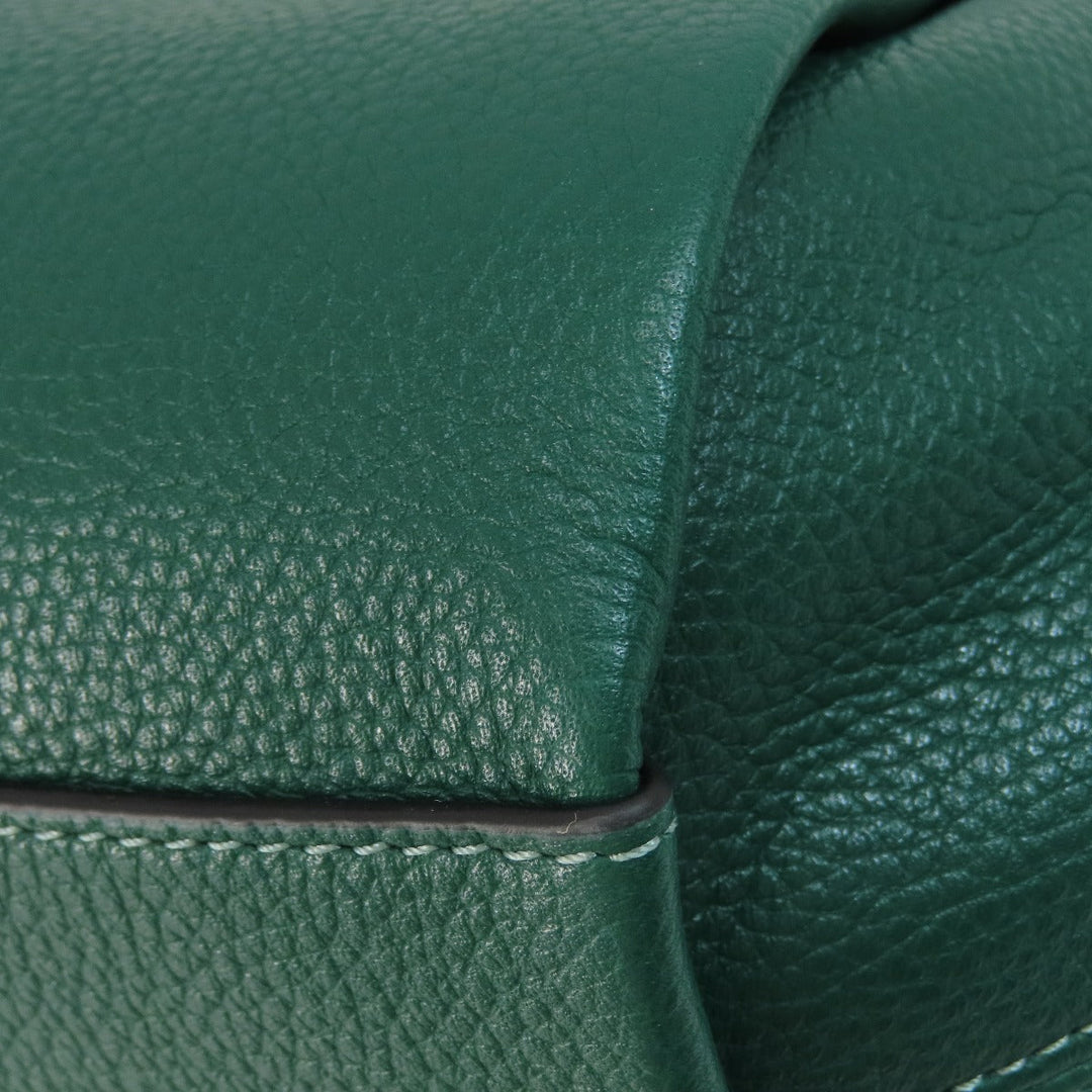 COACH Handbag 79316 leather green 2WAY Women Used Authentic