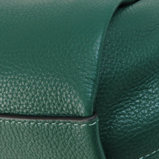 COACH Handbag 79316 leather green 2WAY Women Used Authentic