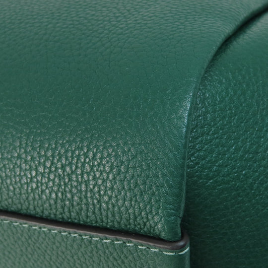 COACH Handbag 79316 leather green 2WAY Women Used Authentic