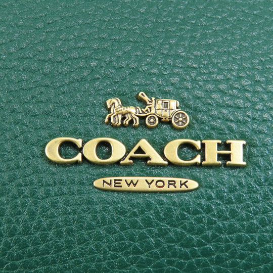 COACH Handbag 79316 leather green 2WAY Women Used Authentic