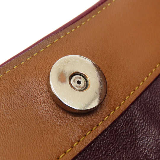 COACH Tote Bag 37905 leather Brown logo 2WAY one belt Women Used Authentic