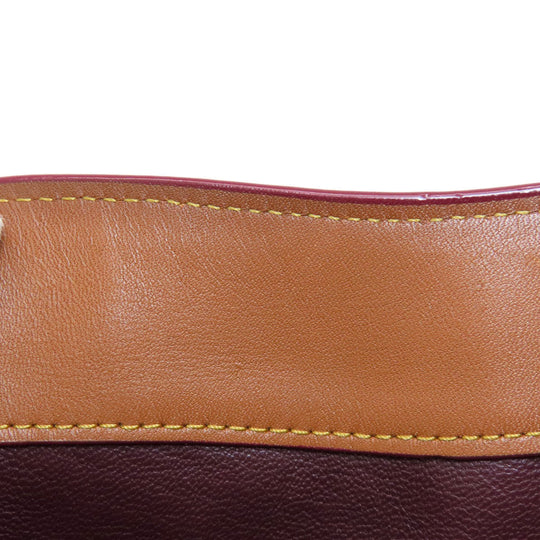 COACH Tote Bag 37905 leather Brown logo 2WAY one belt Women Used Authentic