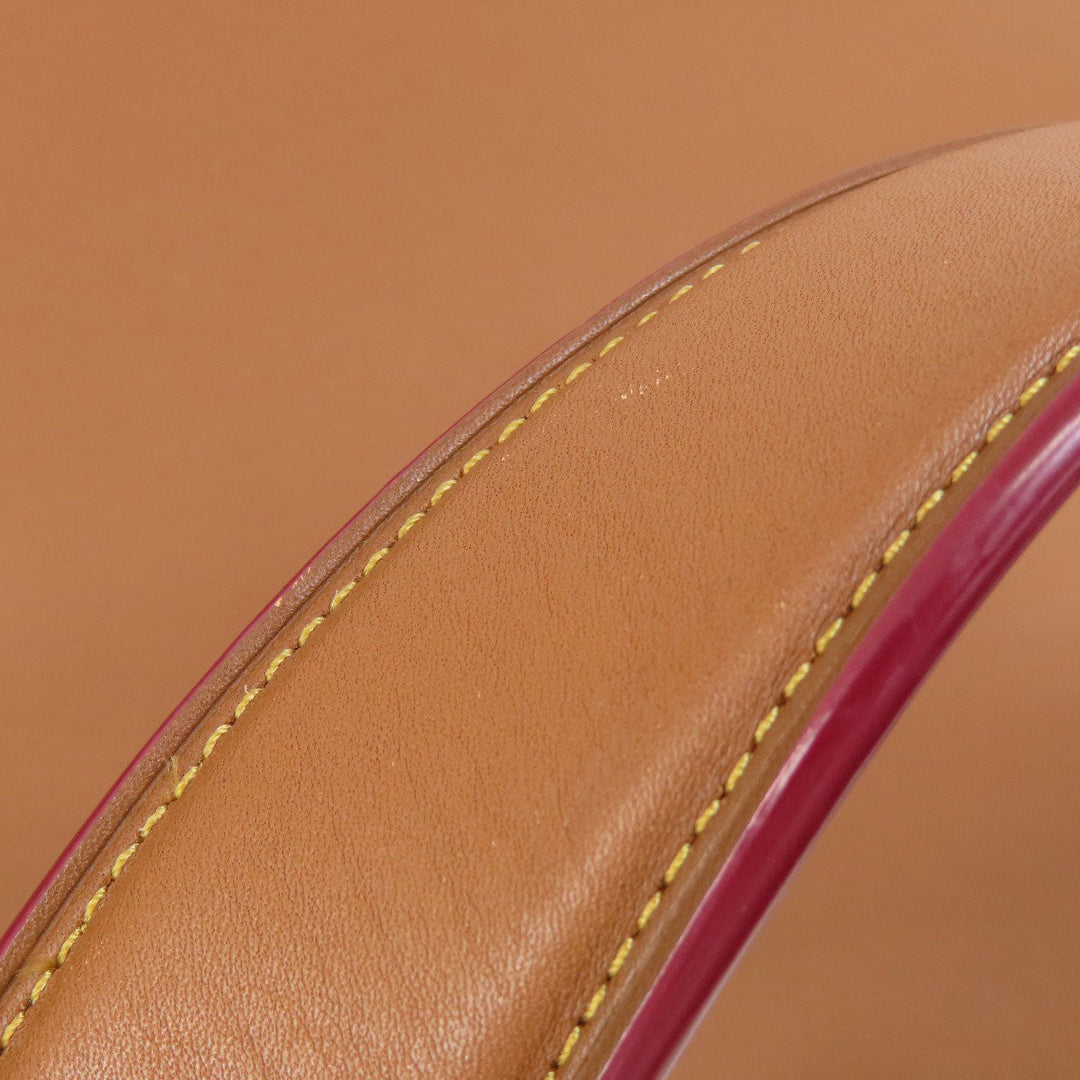 COACH Tote Bag 37905 leather Brown logo 2WAY one belt Women Used Authentic