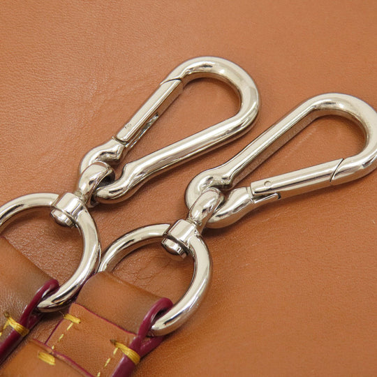 COACH Tote Bag 37905 leather Brown logo 2WAY one belt Women Used Authentic