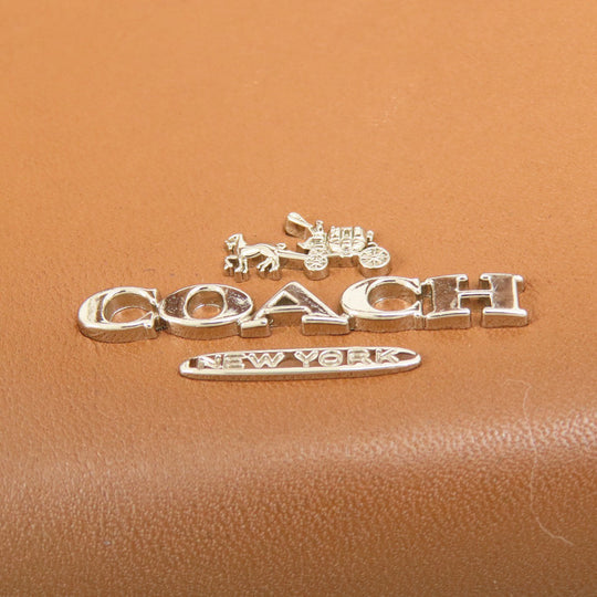 COACH Tote Bag 37905 leather Brown logo 2WAY one belt Women Used Authentic