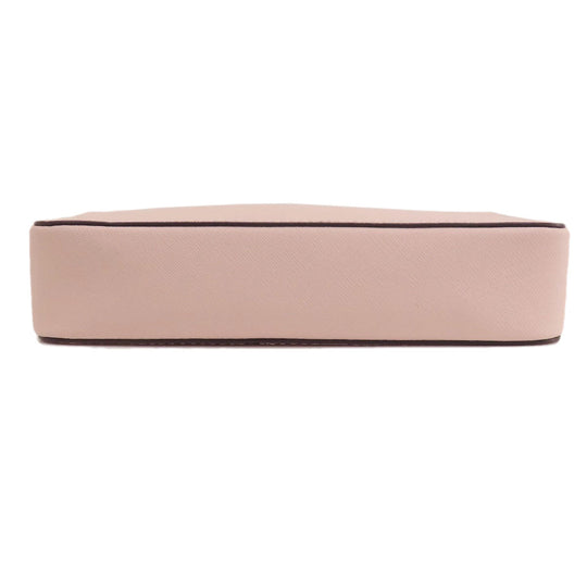 MICHAEL KORS Shoulder Bag leather pink logo Women Used Authentic