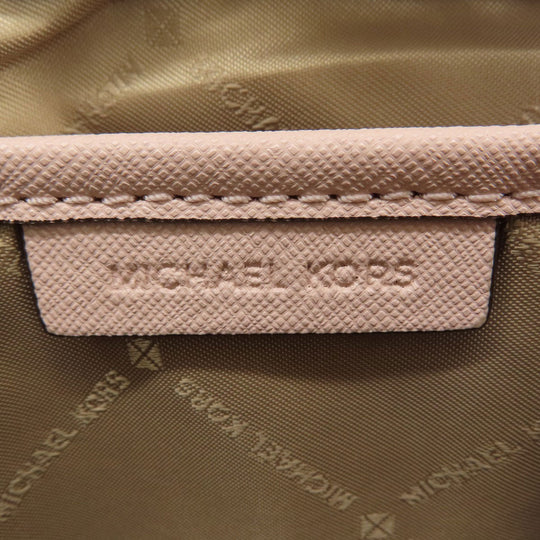 MICHAEL KORS Shoulder Bag leather pink logo Women Used Authentic