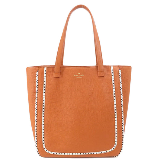 Kate Spade Tote Bag leather Brown logo