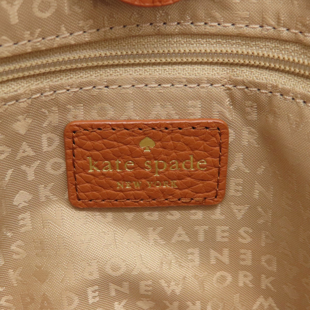 Kate Spade Tote Bag leather Brown logo