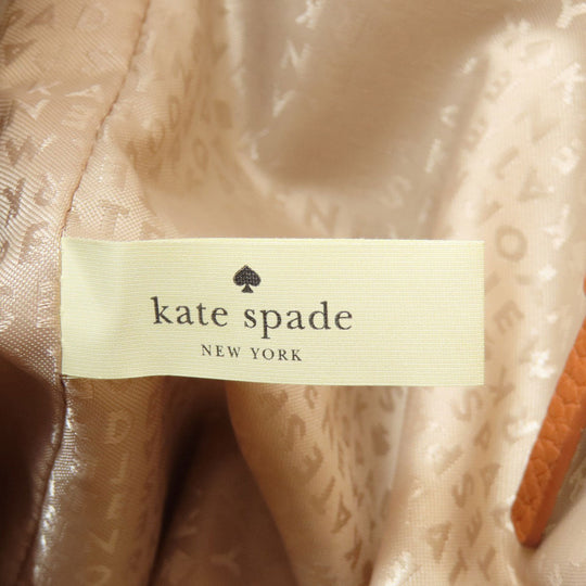 Kate Spade Tote Bag leather Brown logo