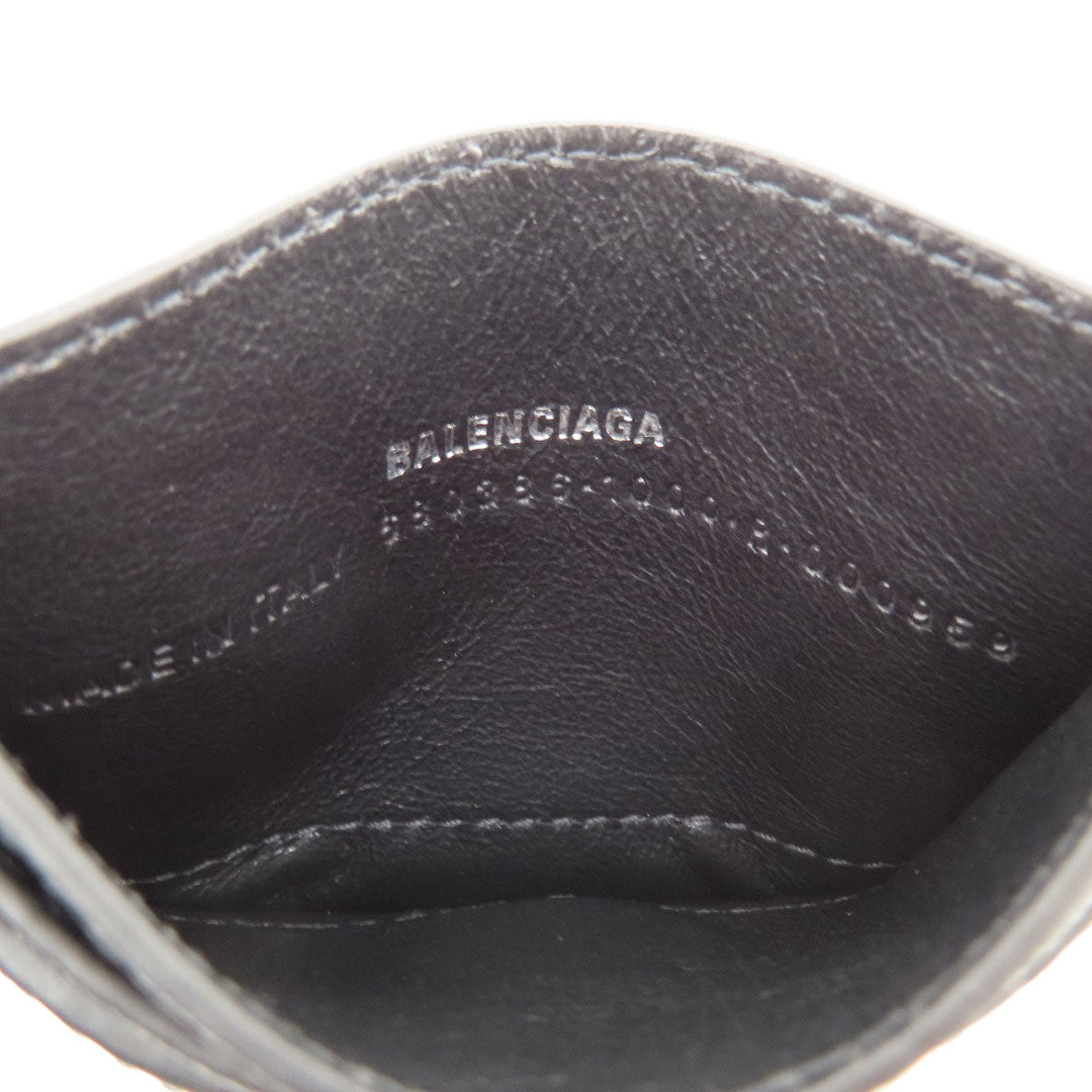 BALENCIAGA Card Case 680386 canvas black Gucci x Balenciaga Hacker Women Used Authentic
