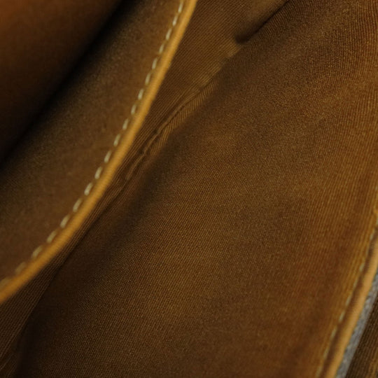 CELINE Shoulder Bag PVC Brown Macadam Pattern Women Used Authentic