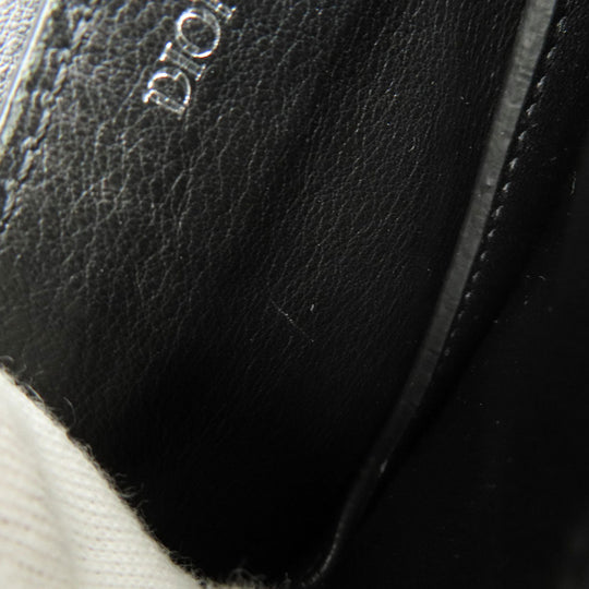 Christian Dior Accessory pouch leather black Saddle pouch Women Used Authentic