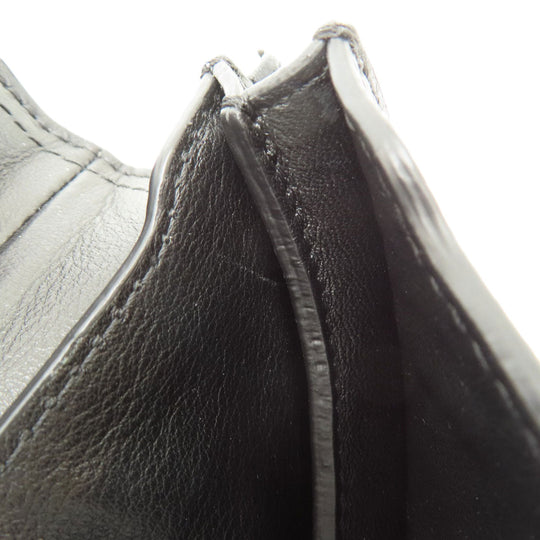 Christian Dior Accessory pouch leather black Saddle pouch Women Used Authentic