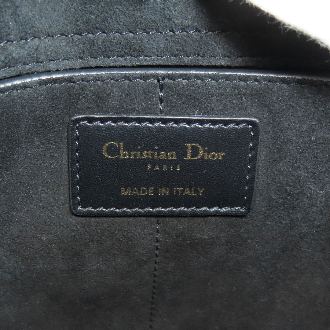 Christian Dior Shoulder Bag leather black Exotic 2WAY Women Used Authentic