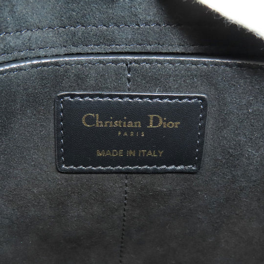 Christian Dior Shoulder Bag leather black Exotic 2WAY Women Used Authentic
