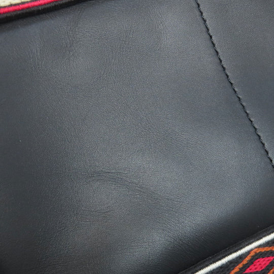 Christian Dior Shoulder Bag leather black Exotic 2WAY Women Used Authentic