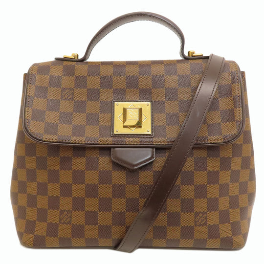 LOUIS VUITTON Handbag N41168 Damier canvas Brown Bergamo MM Damier Ebene