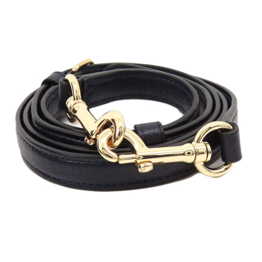 COACH Tote Bag 37167 leather Navy logoMetal 2WAY Women Used Authentic