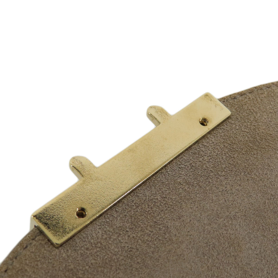Furla Shoulder Bag leather gray Julia Women Used Authentic