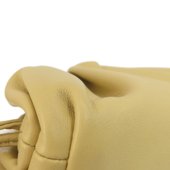 BOTTEGAVENETA Coin case Calfskin beige Mini the pouch Women Used Authentic