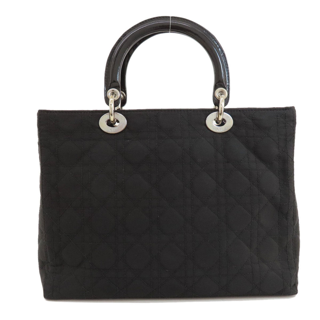 Christian Dior Tote Bag Nylon black Lady Dior 2WAY