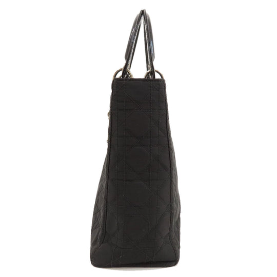 Christian Dior Tote Bag Nylon black Lady Dior 2WAY