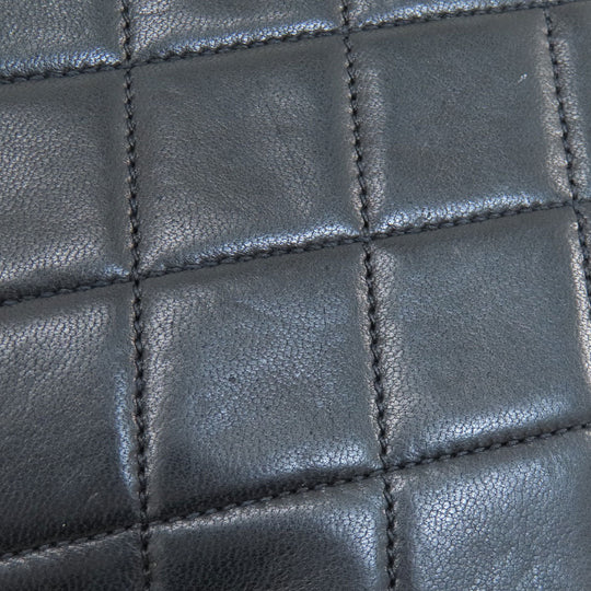 CHANEL Shoulder Bag lambskin black COCO Mark Matelasse Gold Metal