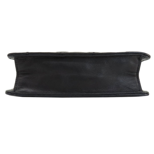 CHANEL Shoulder Bag lambskin black COCO Mark Matelasse Gold Metal