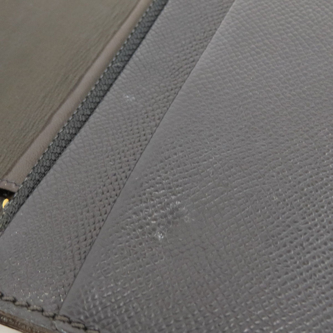 CHANEL Long Wallet Purse Grained Calfskin Skin black Chain Wallet COCO Mark Gold Metal