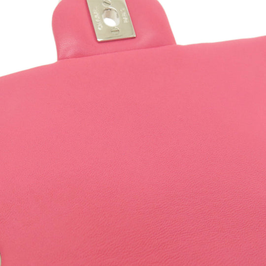 CHANEL Shoulder Bag lambskin pink ChainShoulder Matelasse SilverMetal