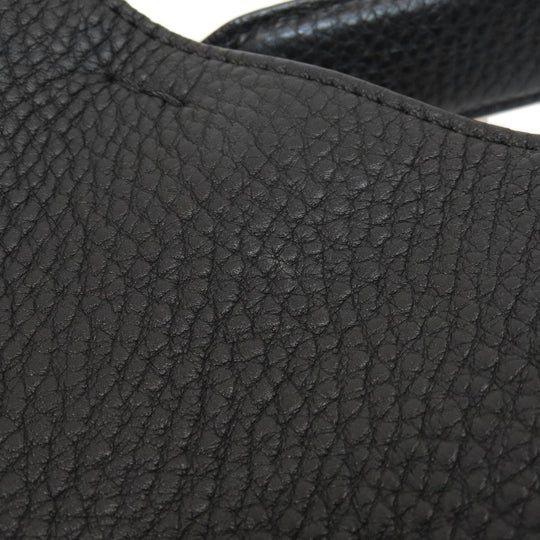FENDI Tote Bag Calfskin black logo 2WAY Women Used Authentic
