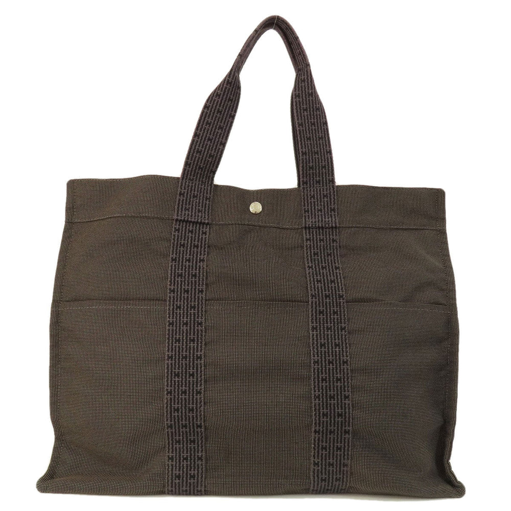HERMES Handbag canvas black Her Line GM Women Used Authentic