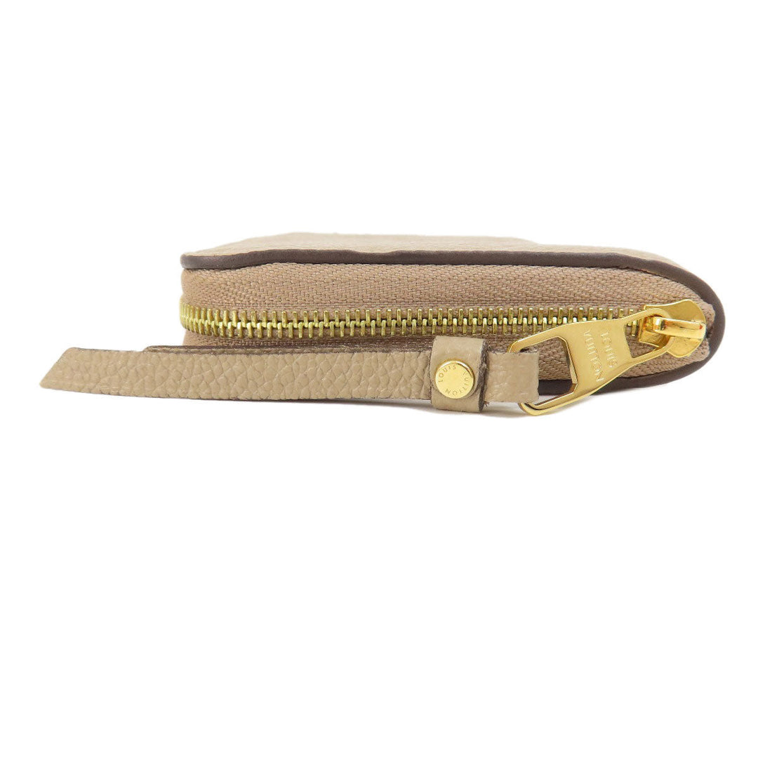 LOUIS VUITTON Coin case M68696 Ann Platt beige Zippy Coin Purse Tourterelle Women Used Authentic