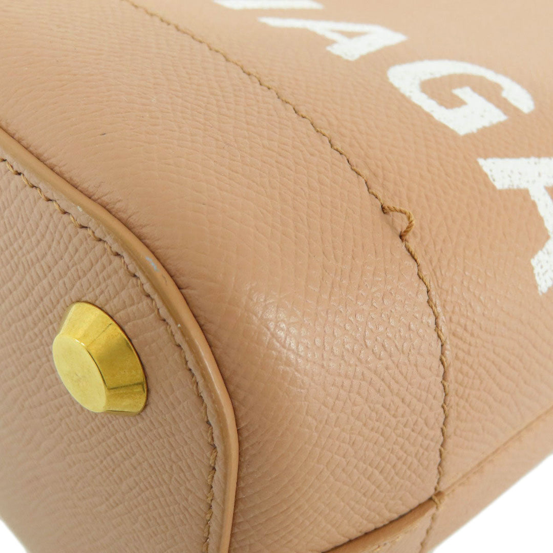 BALENCIAGA Handbag 569856 leather pink Ville XXS 2WAY Women Used Authentic