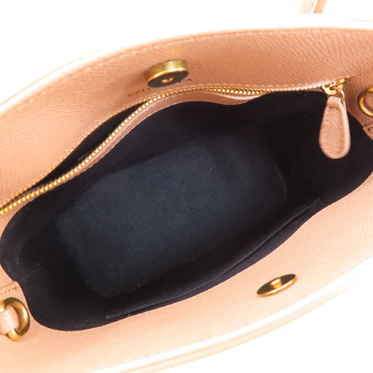 BALENCIAGA Handbag 569856 leather pink Ville XXS 2WAY Women Used Authentic
