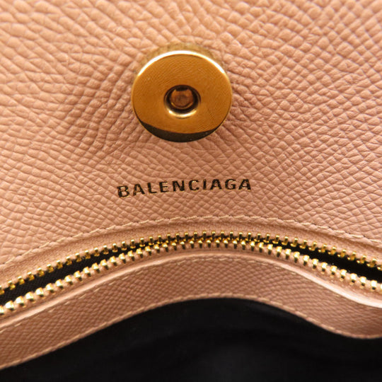 BALENCIAGA Handbag 569856 leather pink Ville XXS 2WAY Women Used Authentic