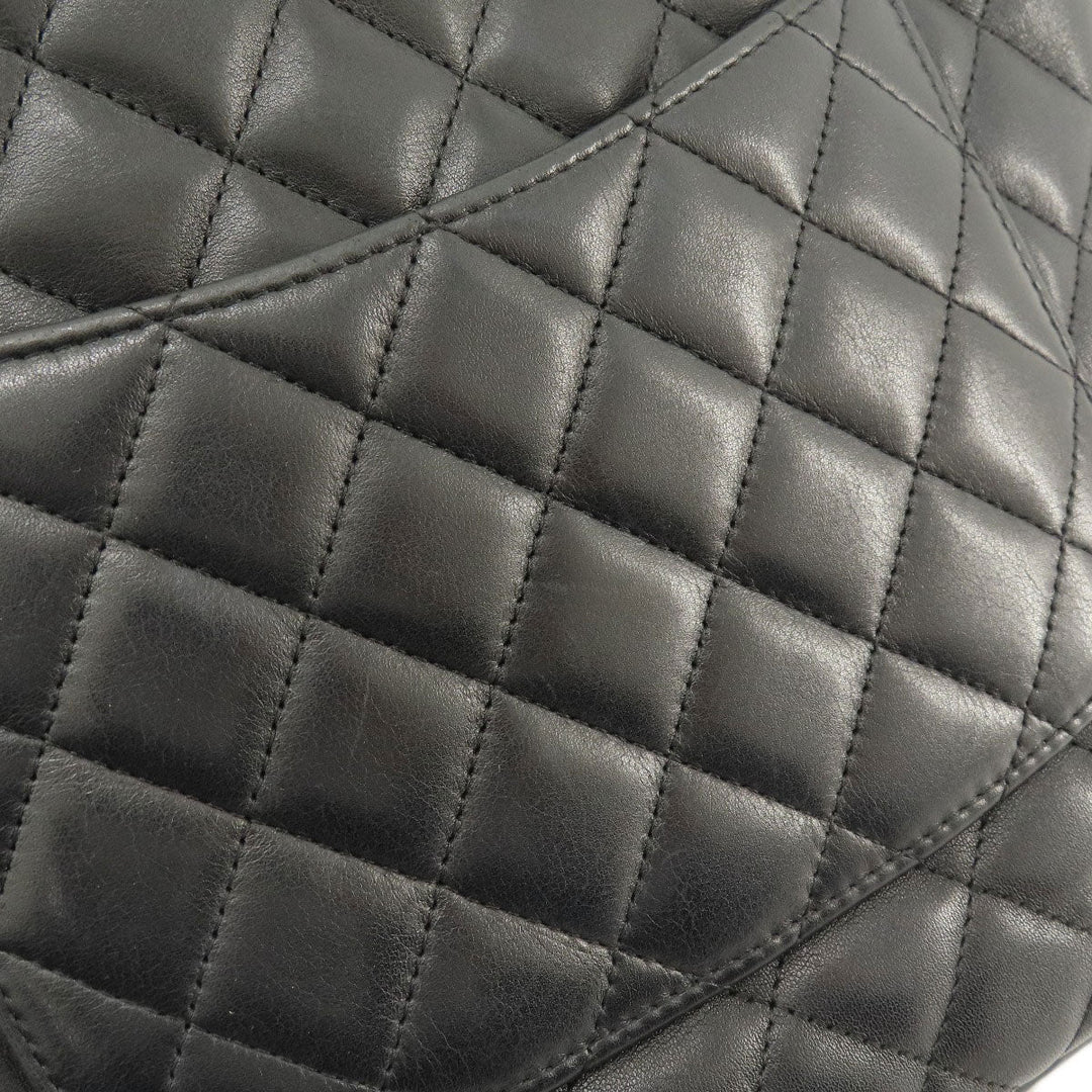 CHANEL Handbag A25166 Calfskin black Cambon Line Small SilverMetal